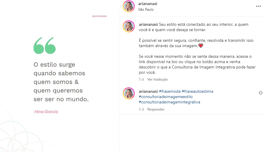 Ariana Nasi| Instagram.